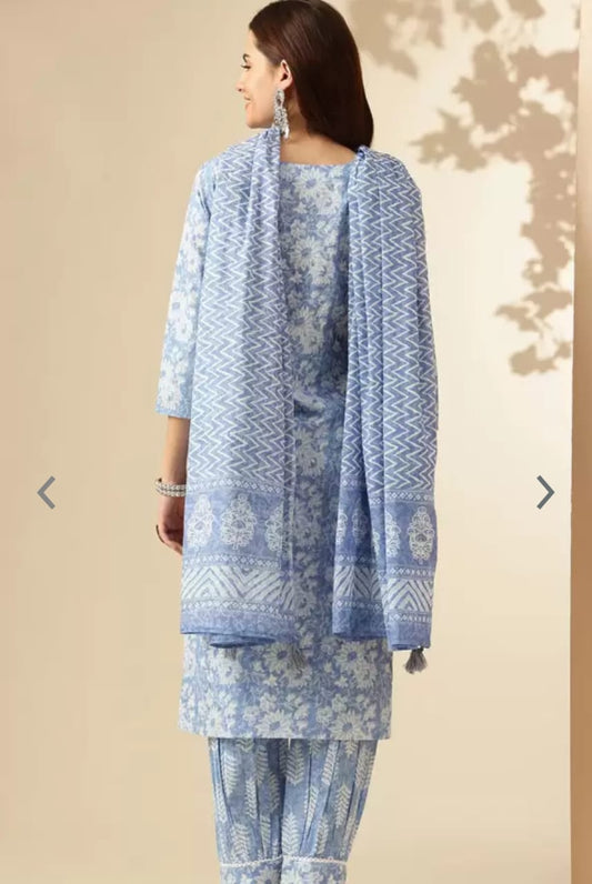 Afghani Kurta with Dupatta Set