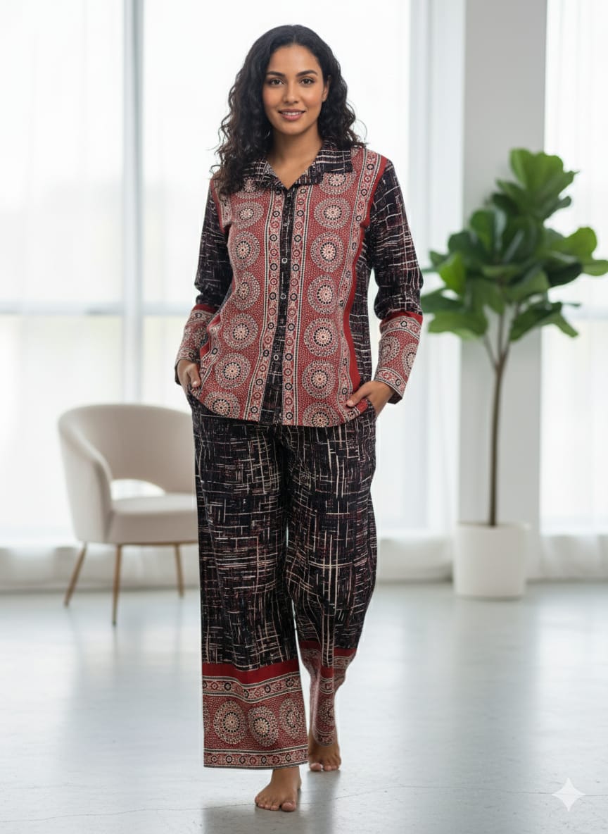 Ajrakh Weave Ensemble Cord-Set