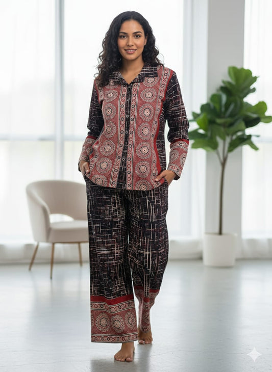 Ajrakh Weave Ensemble Cord-Set