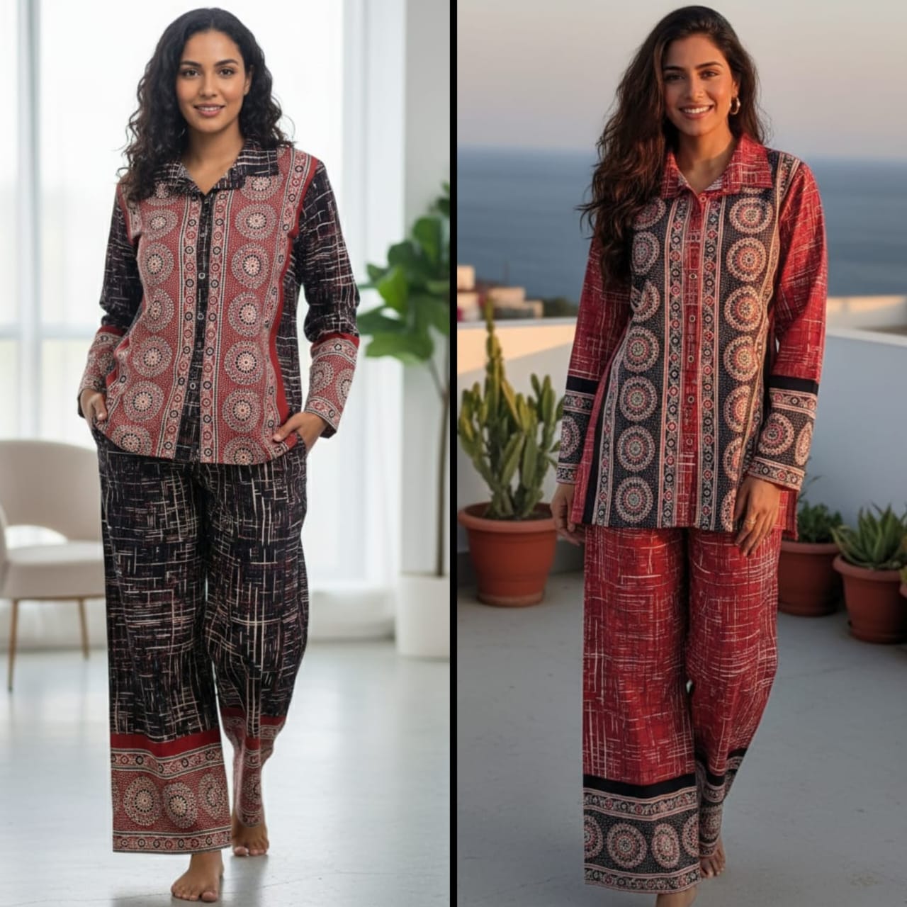 Ajrakh Weave Ensemble Cord-Set