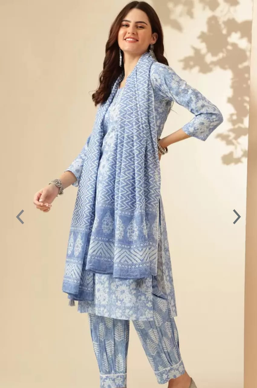 Afghani Kurta with Dupatta Set