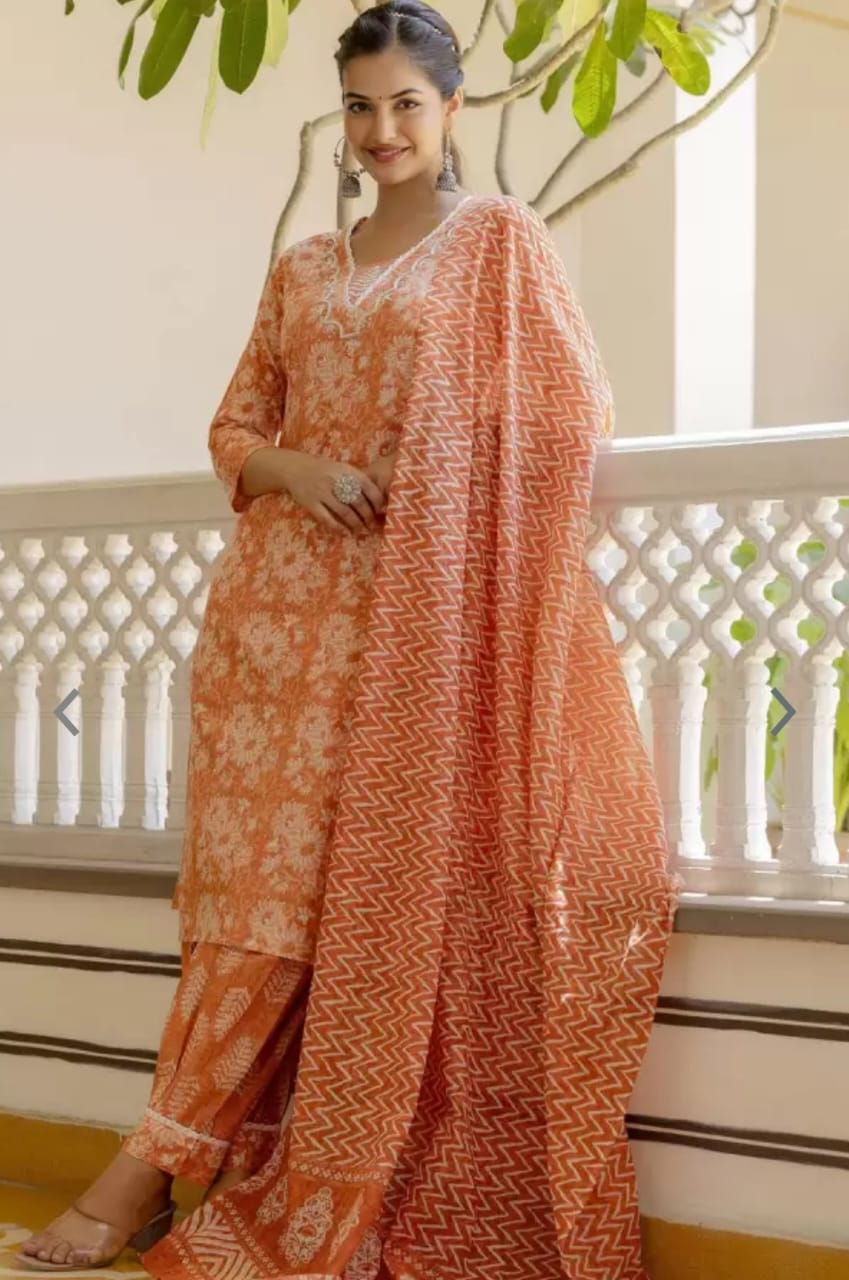 Afghani Kurta with Dupatta Set