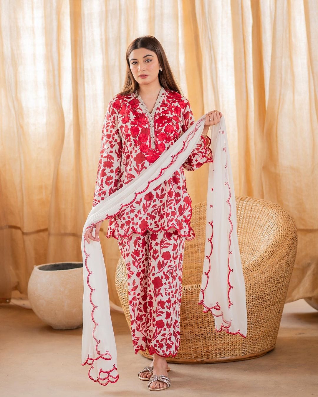 Crimson Blossom Duo Cord Set