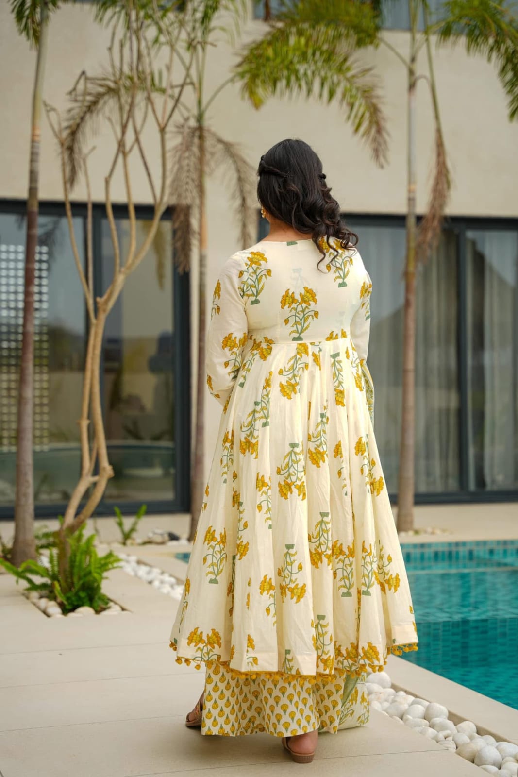 Utsav Lite Cotton Anarkali Suit